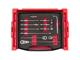 Olb94309 Tekton 3/8 Inch Ratchet And Accessories Set With Drawer Rack 16 Piece