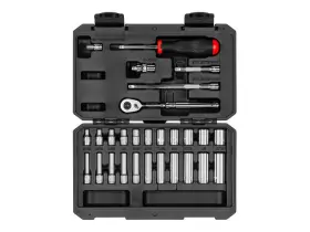 Skt05102 Tekton 1/4 Inch 6 Point Socket And Ratchet Set Case 28 Piece 5/32-9/16 Skt05102 Tekton 1/4 Inch 6 Point Socket And Ratchet Set Case 28 Piece 5/32-9/16