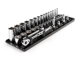 Skt13101 Tekton 3/8 Inch 6 Point Socket And Ratchet Set 36 Piece 1/4-1