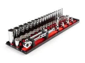 Skt13202 Tekton 3/8 Inch 12 Point Socket And Ratchet Set 44 Piece 6-24 Mm Skt13202 Tekton 3/8 Inch 12 Point Socket And Ratchet Set 44 Piece 6-24 Mm