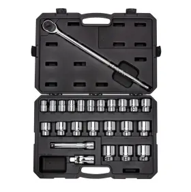 Skt35104 Tekton 3/4 Inch 6 Point Socket And Ratchet Set Case 24 Piece 3/4-2