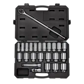 Skt35106 Tekton 3/4 Inch Deep 6 Point Socket And Ratchet Set Case 24-pc 3/4-2