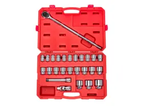 Skt35204 Tekton 3/4 Inch 6 Point Socket And Ratchet Set Case 26 Piece 19-50 Mm Skt35204 Tekton 3/4 Inch 6 Point Socket And Ratchet Set Case 26 Piece 19-50 Mm