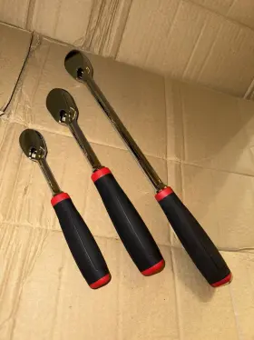 Srh02112 Tekton 3 Piece Comfort Grip Ratchet Set- 1/4 Inch 3/8