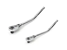 Srh99303 Tekton 3/8 1/2 Inch Flex Head Qr Bent Handle Long Ratchets 12 14