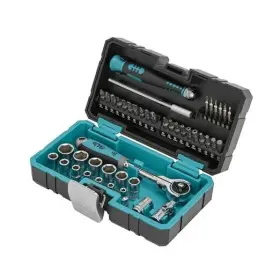Akm022-u The Hub Technology Co. Ltd. 120-tooth Sealed Head Ratchet Handle 1/2-inch 1/4-inch 66pc 1/2 Inch And 1/4 Dr