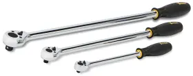 Titan 11307 3-piece 36-tooth Extra-long Ratchet Set Black