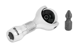 11340 Titan 1/4-inch Drive X 2-1/4-inch 90-tooth Swivel Head Nano Silver