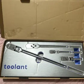 Toolant Ta083900s 4pc Compact Flex Head Ratcheting Socket Wrench Set 1/4 3/8 1/2