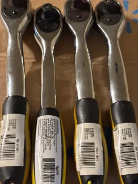 Tw244 Toolworks Lot Of 4 - Ratchet Socket Wrenchs Read The Listing
