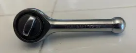 30135 Truecraft Vintage Stubby Ratchet #30135 3/8 Inch Drive 4 Chrome Made In Japan