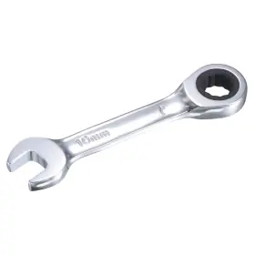 A21102600ux0109 Uxcell 10mm Stubby Ratcheting Combination Wrench Metric 72 Teeth Silver