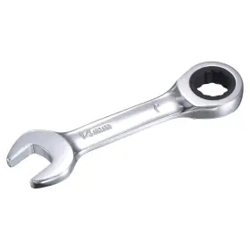 Uxcell A21102600ux0113 14mm Stubby Ratcheting Combination Wrench Metric 72 Teeth Silver