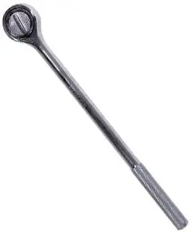 Valley 639469513921 3/4 Inch Drive Ratchet 18 Length Polished Chrome Vanadium