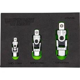 Vim-ffa100 Vim Hand Tools 3 Pc. Firm Flex Dual Drive Uj Adapter Set