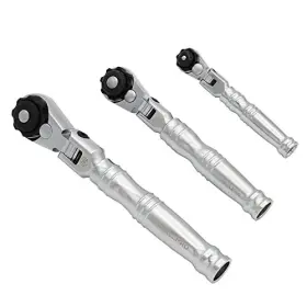 Mp001210 Vr Corporation 3-pc Multi-position 72 Tooth Extendable Flex- Head Ratchets 1/4 Inch