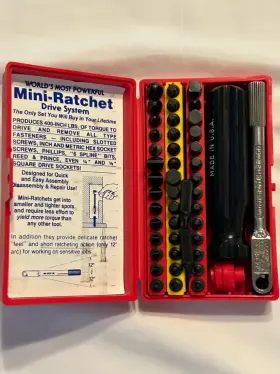 K47p W.f.m.c. Inc. Mini-ratchet Drive System Used In Case Super Deluxe Set 4