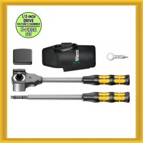 133862 Wera Koloss 1/2 Inch 5-piece Set Drive Ratchet/hammer 05 001 New