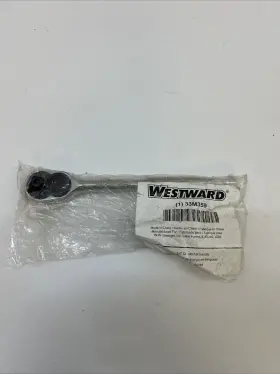 33m359 Westward 3/8 Inch Drive 45 Geared Teeth Pear Head Style Hand Ratchet 7-7/8