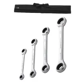 54dg34 Westward Ratcheting Wrench Set Sae 4 Pcs