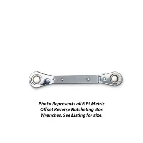 9432 Wright Tool 9mm X 10mm 6-point Offset Reversible Ratcheting Wrench