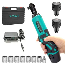 X-yeah B0cvtym68k X-yeah Cordless Ratchet Wrench Electric 3/8 Drive Battery