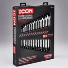 Icon WCAM-14 Combination Wrench Set Anti-slip Metric 14PC Chrome Finish (64712) New. Price: $109.99.