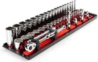 44-PIECE 3/8" Drive Socket & Ratchet Set With Rails (6-24MM) New. Price: $249.99.