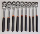 9-PIECE Set, Matco Tools SRFM102PA Metric Flex Ratcheting Wrench 10MM 19MM Used. Price: $224.95.