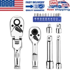 Workpro Flex Head Stubby Ratchet Bit Driver Set 1/4" 3/8" Handle New. Price: $33.99.