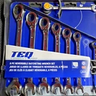 Teq Correct Pro 8-PIECE Reversible Ratcheting Combination Wrench Set Sae New. Price: $38.99.
