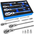 10-PIECE Flex Head Ratchet Set, 1/4 3/8 1/2 Inch Drive, Swivel W... New. Price: $56.37.