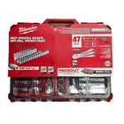 Milwaukee 48-22-9487 47 Pc. 1/2" Drive Ratchet & Socket Set W/ Packout New. Price: $309.99.