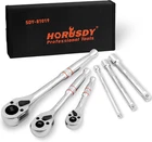 Horusdy 3-PIECE Ratchet Set, 1/4 3/8 1/2" Drive Handle 90 New. Price: $35.99.