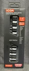 Icon 12TST-9 9PC Professional Triple Square Impact Bit Socket Set 3/8" Drive New. Price: $29.74.