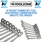 Af Ratchet Spanner Set Flexi Head Imperial Combination Open Ring 8 Pc Tool Sae New. Price: $31.00.