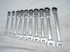 10PC Metric Flexible Head Ratcheting Open End 8-17MM Used. Price: $159.99.
