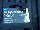 Gearwrench P/n 84814, 1-5/8" Standard Impact Socket, 3/4" Drive, 6 Point New. Price: $24.99.
