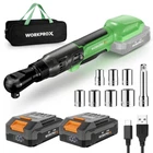 Workprox 20V 3/8" Cordless Electric Ratchet Wrench Kit 74FT-LBS 250RPM Battery New. Price: $109.99.