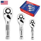 Workpro 3-PIECE Stubby Ratchet Set Quick Release Reversible 1/4 3/8 1/2 Drive New. Price: $37.96.