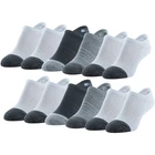 Peds Women's High Cut No Show Socks (12-PACK) White/grey Heather/black New. Price: $20.74.