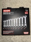 (WRSTFM-10) Icon Ratcheting Stubby Flex Head Wrenches (metric) 10-PIECE Set New. Price: $79.95.
