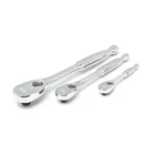 Gearwrench 81206T 3PC 1/4", 3/8" & 1/2" Drive 90-TOOTH Teardrop Ratchet Set New. Price: $118.97.