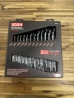 New Icon WRFM-12 12PC. Pro Flex Ratcheting Wrench Set Metric 8-19MM 56427. Price: $135.95.