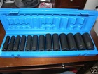 Grey Pneumatic 1312D 1/2"DR Sae Deep 6PT Impact Socket Set 7/16" To 1-1/4" New. Price: $128.79.