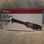 Hyper Tough 99323 12V Max 3/8-IN Lithium-ion Cordless Extended Reach Ratchet Nib New. Price: $54.00.
