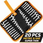 Mini Double Open End Wrench Set Metric & Sae 20PCS Super Thin Chrome Tools New. Price: $39.49.