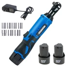 Ironfist Cordless Electric Ratchet Wrench Set, 3/8" 12V Power Blue New. Price: $62.99.
