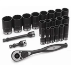 Grey Pneumatic 82222D 1/2" Dr. 22PC Fractional Deep Duo-socket Se New. Price: $312.13.