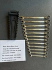 Snap-on Tools Ratcheting Wrench Set Flank Drive Plus Reversible Metric 8-19MM New. Price: $550.00.
